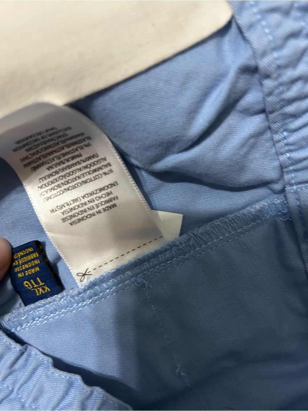 Polo by Ralph Lauren Pale Blue Men's Classic Fit 6” with Drawstring - Picture 4 of 5